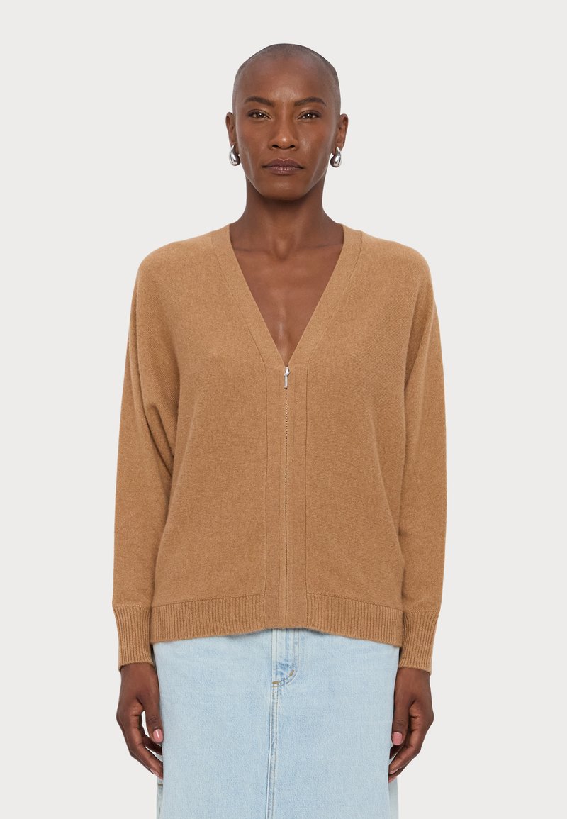 KNITID BATWING - Kardigan - chestnut