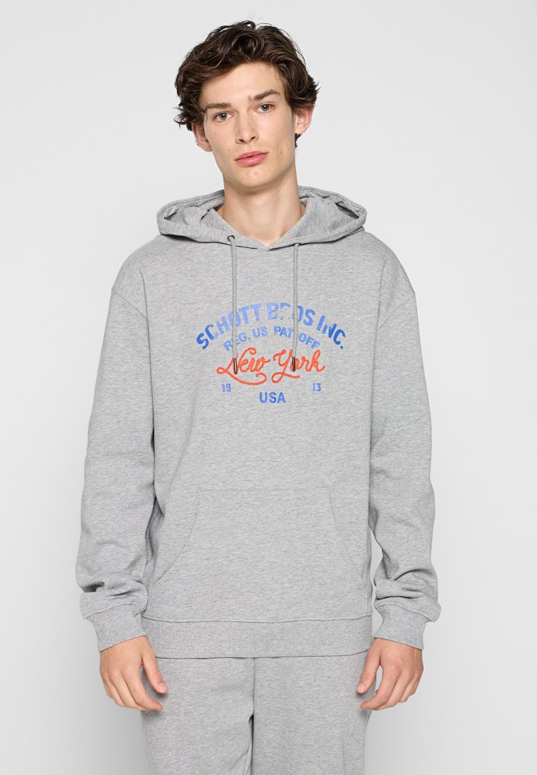 Schott Hoodie lichtgrijs