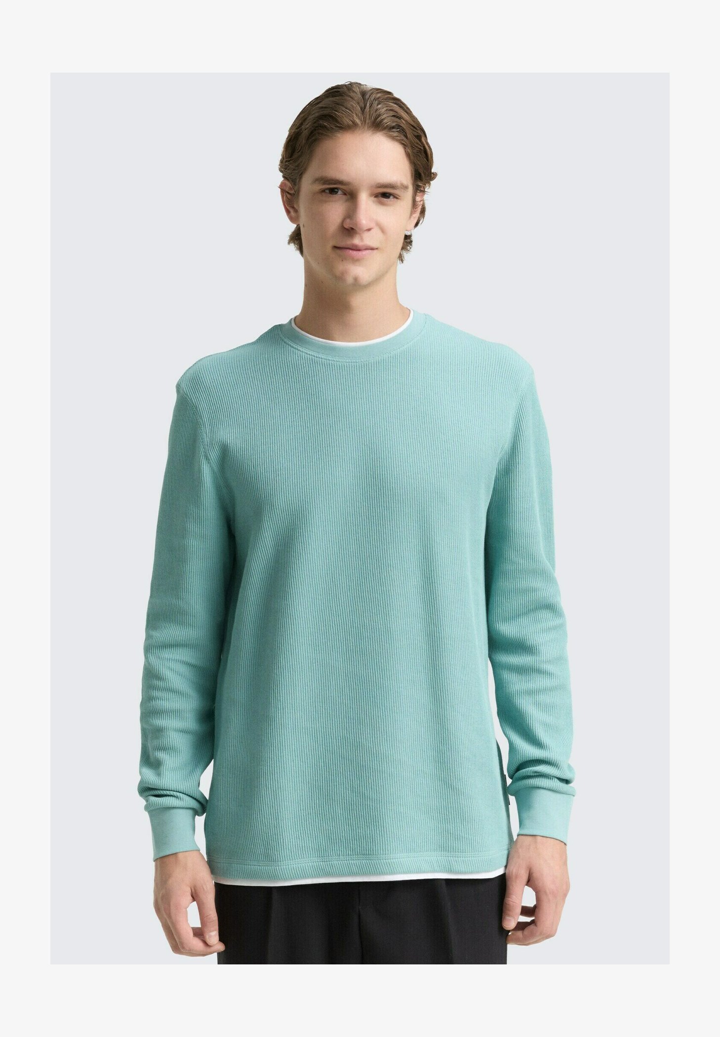 TOM TAILOR Denim Uomo Felpa Leggera Con Cappuccio E Cerniera - Maniche Lunghe, Cotone Morbido