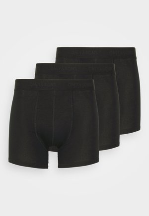 Only & Sons ONSFITZ SOLID TRUNK 3 PACK - Boxerky - black