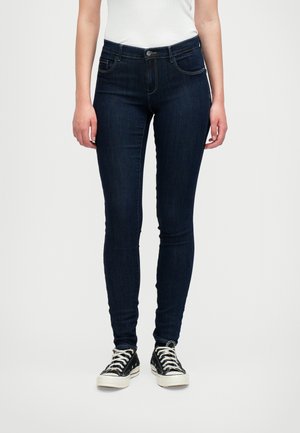 ONLRAY BOX SKINNY - Jeans Skinny Fit - dark blue denim