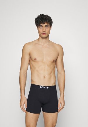 Boxer Brief Levi's Homme - Coton Stretch - Basic Solide - Ceinture Logo - Lot De 1