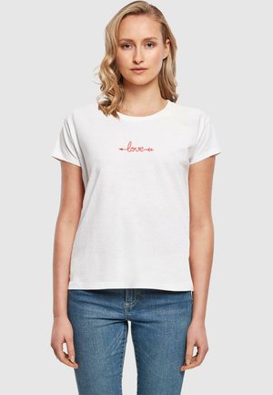 HUGS - LOVE ARROW BOX - T-Shirt print - white