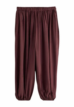 Next, REGULAR FIT - BALLOON TROUSERS - Pantalon classique - burgundy jacquard