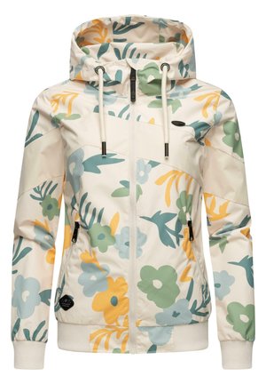 ÜBERGANGS NUGGIE BLOCK FLOWER - Waterproof jacket - beige