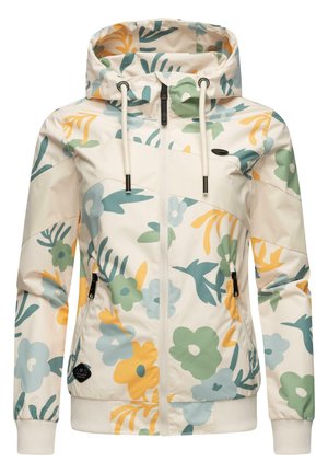 ÜBERGANGS NUGGIE BLOCK FLOWER - Regenjacke / wasserabweisende Jacke - beige