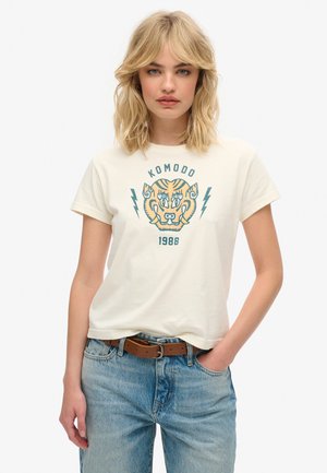KOMODO TIGER - T-Shirt print - new chalk white