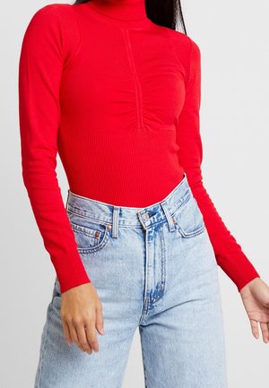 Strickpullover - red
