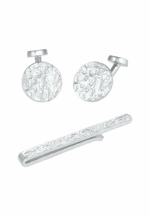 KUZZOI SET STRUCTURED - Boutons de manchette - silber