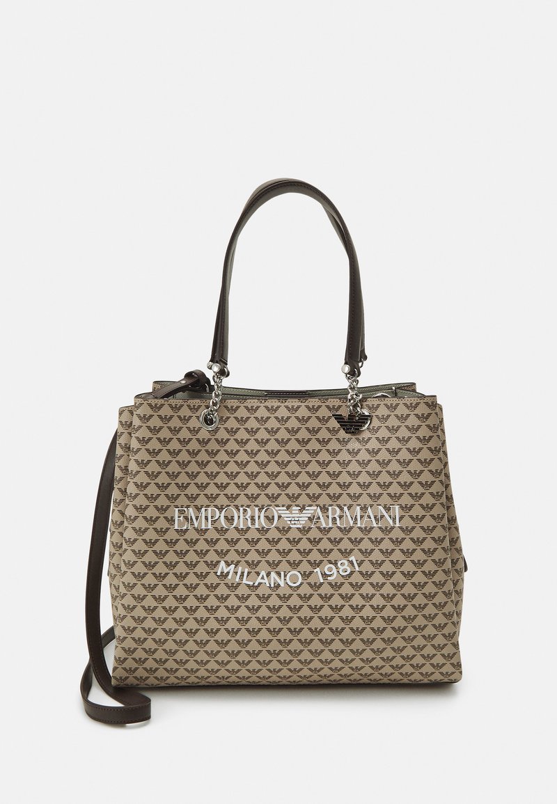 Emporio Armani ANNIE SIZE BORSA TOTE - Τσάντα χειρός - ecru/moro/bianco