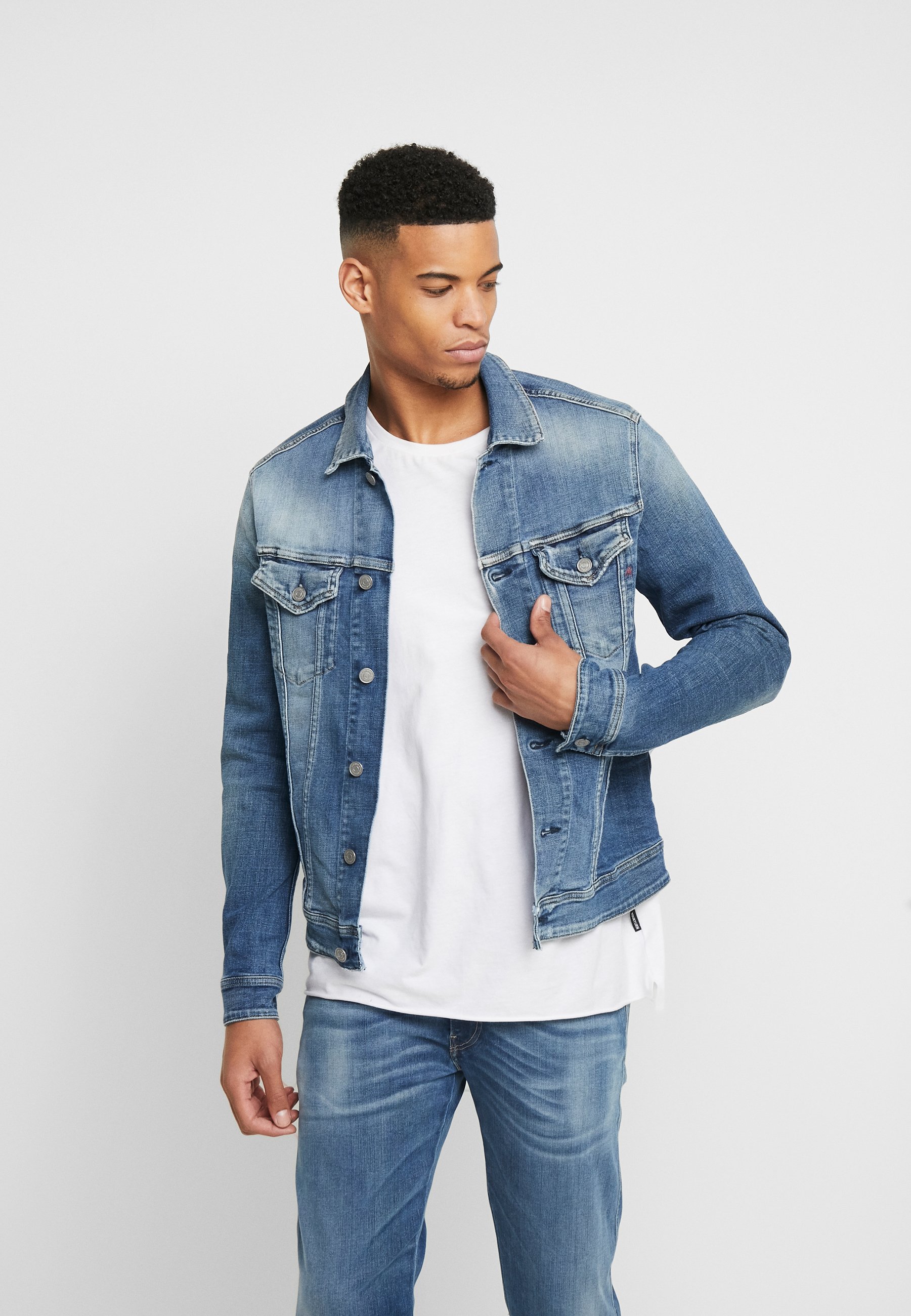 Replay Jeansjacka medium blue Zalando.se Jeansjacka från Replay till herr.