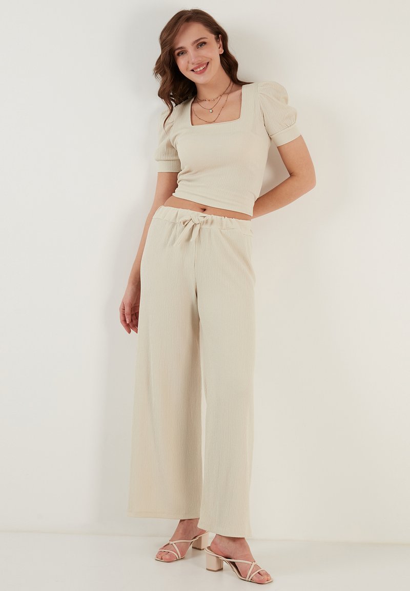 LELA - Pantalon classique - stone, Agrandir