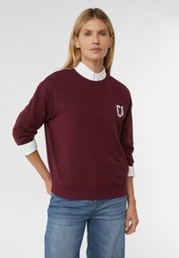 comma casual identity MIT 3/4-ÄRMELN - Sweater - bordeaux