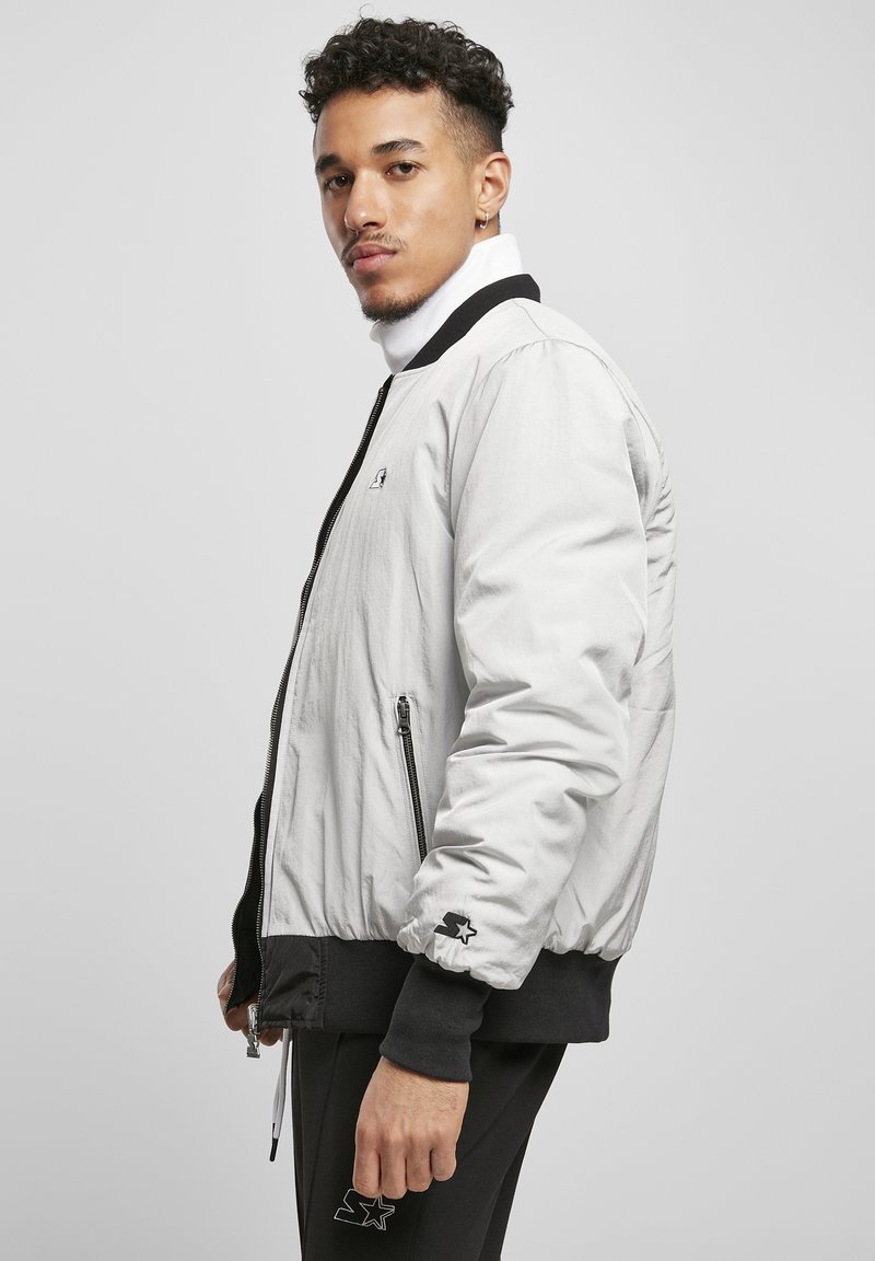 Herren Leichte Jacken | Starter REVERSIBLE Bomberjacke lightasphalt/hellgrau - TT97562 Herren Leichte Jacken | Starter REVERSIBLE Bomberjacke lightasphalt/hellgrau - TT97562