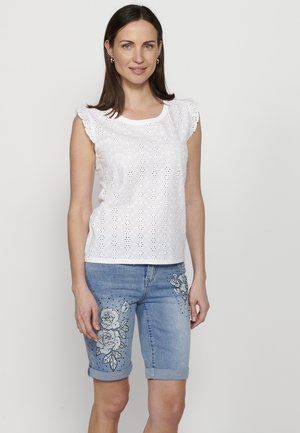 T-shirt imprimé - blanco   white