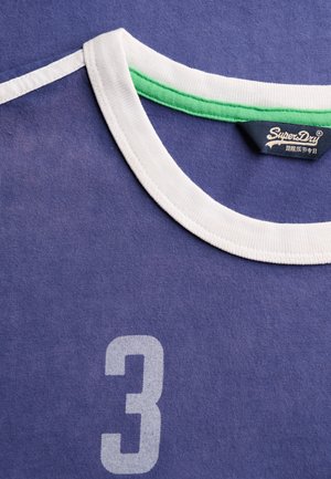 Superdry & Co, SUPERDRY ATHLETIC FOOTBALL STRIPE T-SHIRT.. - Print T-shirt - italia blue