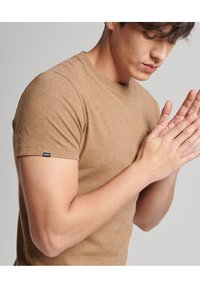 Superdry & Co VINTAGE LOGO  - T-shirts basic - buck tan marl