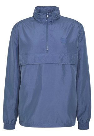 Urban Classics BAND COLLAR PULL OVER - Kevyt takki - vintage blue