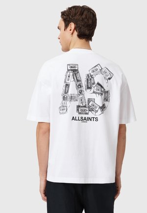 MIXTAPE SS CREW - T-Shirt print - optic white