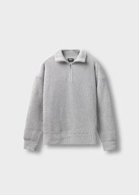 CHUNKY HALF ZIP - Camisola - grey melange