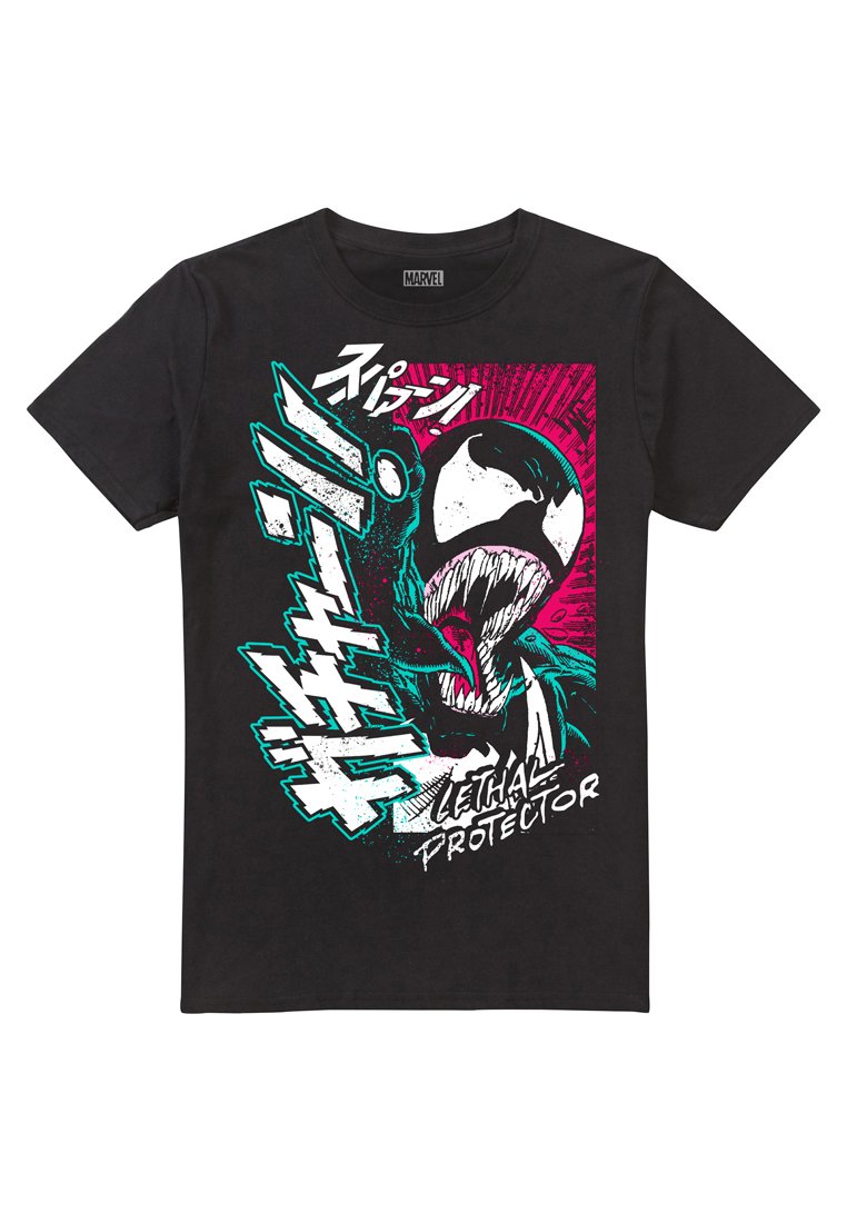 Marvel T-shirt print zwart Marvel T-shirt print zwart