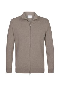 FULL ZIP - Strickjacke - mid brown