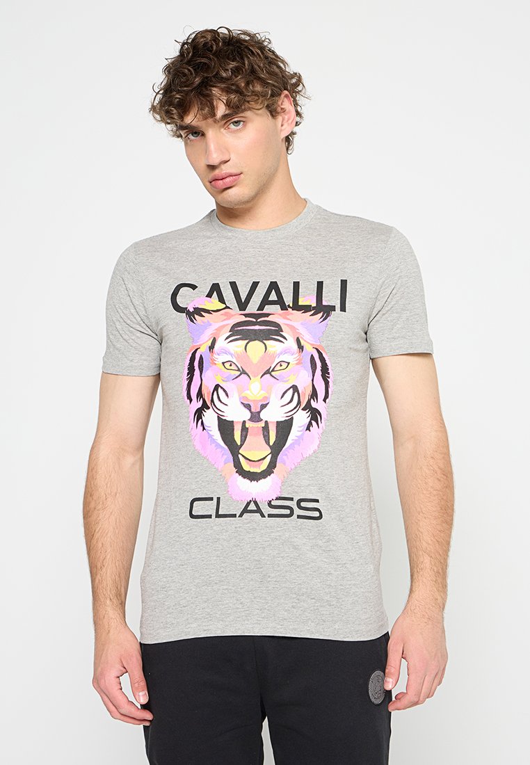 Cavalli Class T-shirt print grijs