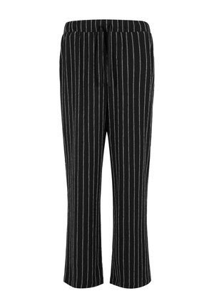 Urban Classics Trousers - black offwhite