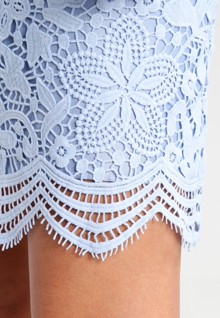 chi chi london pale blue dress Cap Sleeved Embroidered Bodice Maxi Dress in Blue