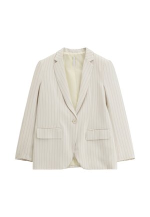 Imperial, GIACCA MONOPETTO GESSATA - Cappotto corto - panna
