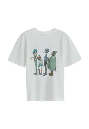 Next, REGULAR FIT - BAND GRAPHIC PRINT T-SHIRT - T-Shirt print - white gorillaz
