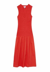 Reiss REGULAR FIT - ANNABEL SHIRRED MIDI  - Hverdagskjole - red