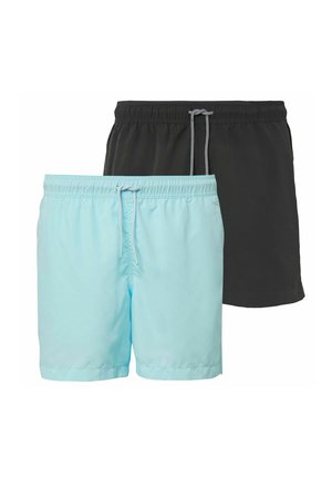 2ER PACK - Badeshorts - mint   anthrazit