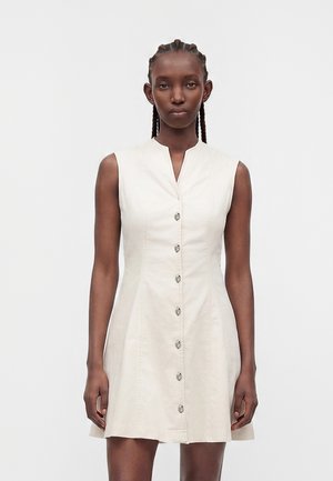 ONLY ONLFILUCA SHORT DRESS  - Vestido vaquero - ecru