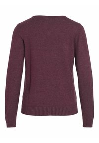 VILA VIRIL L/S V-NECK TOP - Pulover - winter bloom