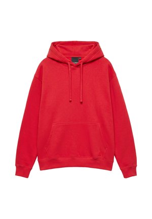PULL&BEAR, BASIC - HOODIE - Sweat à capuche - red