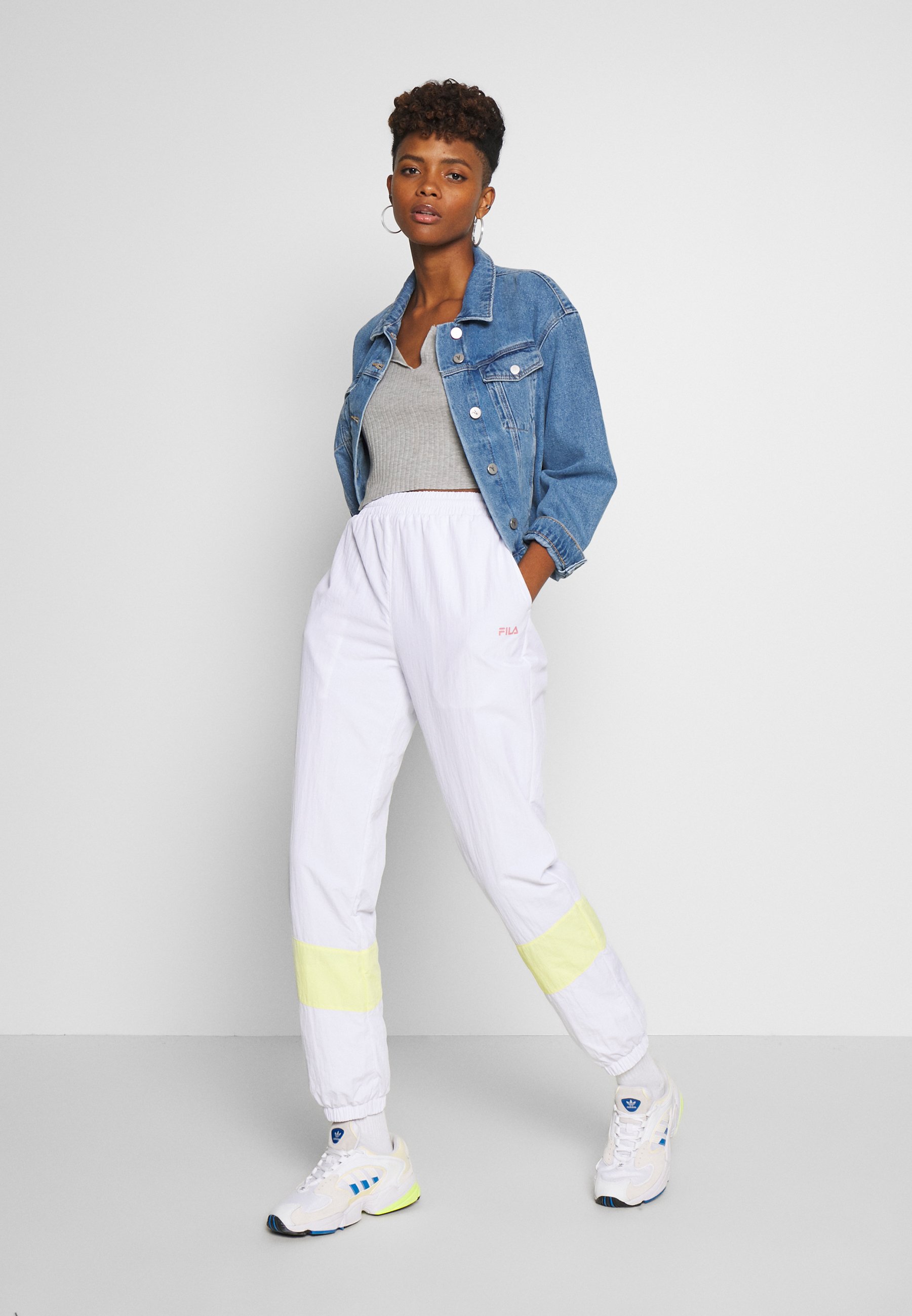 Fila BAKA Joggebukse bright whitelimelight Zalando.no Fila BAKA - Joggebukse - bright white/limelight