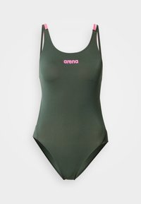 Neselectat, dark green/shocking pink