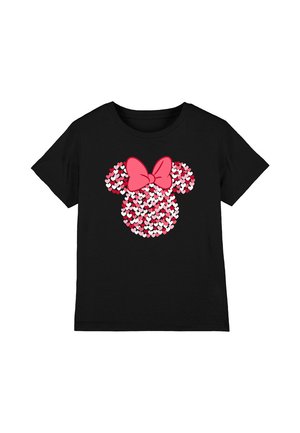 MINNIE MOUSE VALENTINE'S DAY HEART EARS SILHOUETTE - Print T-shirt - black