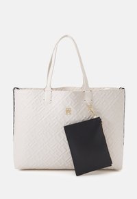 Tommy Hilfiger ICONIC TOMMY TOTE MONO - Shopping bag - weathered white