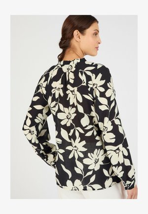 Damart, FLORAL TREND - Blouse - Black Large Flowers