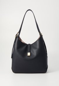 DECO PEBBLED LARGE SHOULDER BAG - Käsilaukku - black