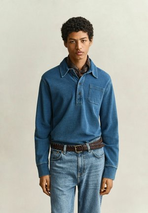 GANT, GANT INDIGO RUGGER - Langarmshirt - indigo