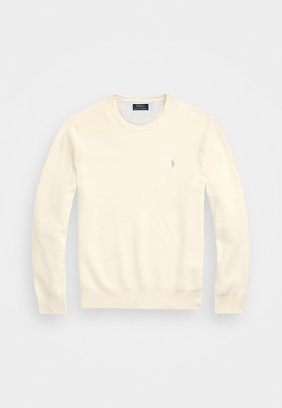 Polo Ralph Lauren KNIT COTTON CREWNECK SWEATER - Jumper - herbal milk
