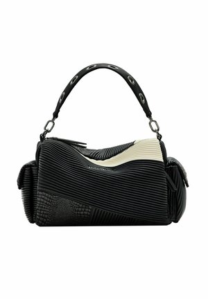 MIDSIZE TEXTURED PATCHWORK - Borsa a mano - black