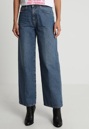 Flared-farkut - blue denim