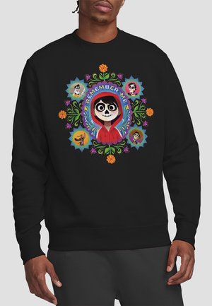 Disney COCO REMEMBER ME WITH MIGUEL ERNESTO IMELDA DANTE HECTOR - PRINT - Sweatshirt - black