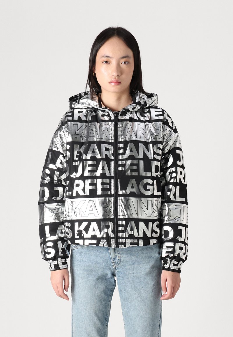 Karl Lagerfeld Jeans JACKET - Lengva striukė - silver/black