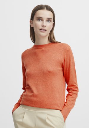 b.young MMPIMBA1  - Strickpullover - orangeade melange