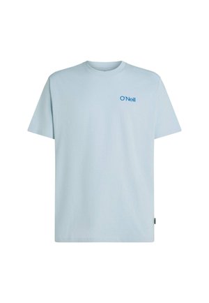 T-shirt in cotone azzurro chiaro con scollo rotondo, maniche corte e piccolo logo O'Neill blu sul petto. Tessuto morbido, vestibilità comoda.